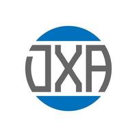 dx lettera logo design su bianca sfondo. dx creativo iniziali cerchio logo concetto. dx lettera design. vettore