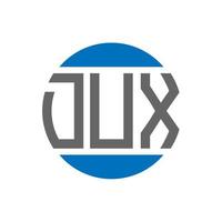 dux lettera logo design su bianca sfondo. dux creativo iniziali cerchio logo concetto. dux lettera design. vettore
