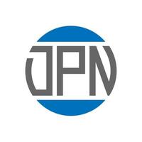 dpn lettera logo design su bianca sfondo. dpn creativo iniziali cerchio logo concetto. dpn lettera design. vettore