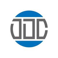 ddc lettera logo design su bianca sfondo. ddc creativo iniziali cerchio logo concetto. ddc lettera design. vettore