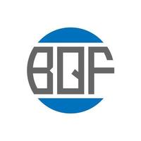 bqf lettera logo design su bianca sfondo. bqf creativo iniziali cerchio logo concetto. bqf lettera design. vettore