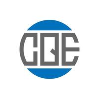 cqe lettera logo design su bianca sfondo. cqe creativo iniziali cerchio logo concetto. cqe lettera design. vettore