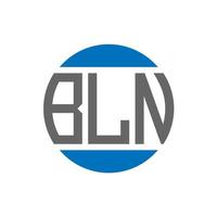 bln lettera logo design su bianca sfondo. bln creativo iniziali cerchio logo concetto. bln lettera design. vettore