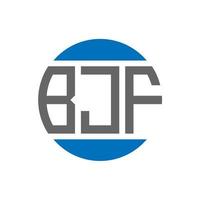 bjf lettera logo design su bianca sfondo. bjf creativo iniziali cerchio logo concetto. bjf lettera design. vettore
