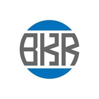 bkr lettera logo design su bianca sfondo. bkr creativo iniziali cerchio logo concetto. bkr lettera design. vettore