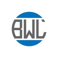 bwl lettera logo design su bianca sfondo. bwl creativo iniziali cerchio logo concetto. bwl lettera design. vettore