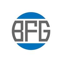 bfg lettera logo design su bianca sfondo. bfg creativo iniziali cerchio logo concetto. bfg lettera design. vettore