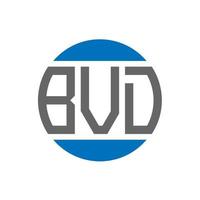 bvd lettera logo design su bianca sfondo. bvd creativo iniziali cerchio logo concetto. bvd lettera design. vettore
