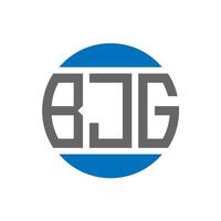 bjg lettera logo design su bianca sfondo. bjg creativo iniziali cerchio logo concetto. bjg lettera design. vettore