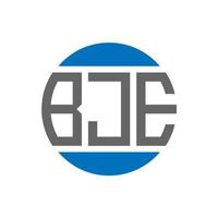 bje lettera logo design su bianca sfondo. bje creativo iniziali cerchio logo concetto. bje lettera design. vettore