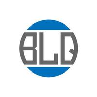 blq lettera logo design su bianca sfondo. blq creativo iniziali cerchio logo concetto. blq lettera design. vettore