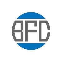 bfc lettera logo design su bianca sfondo. bfc creativo iniziali cerchio logo concetto. bfc lettera design. vettore