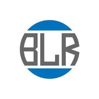 blr lettera logo design su bianca sfondo. blr creativo iniziali cerchio logo concetto. blr lettera design. vettore