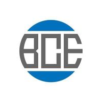 bce lettera logo design su bianca sfondo. bce creativo iniziali cerchio logo concetto. bce lettera design. vettore