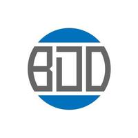 bdo lettera logo design su bianca sfondo. bdo creativo iniziali cerchio logo concetto. bdo lettera design. vettore