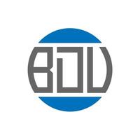 bdv lettera logo design su bianca sfondo. bdv creativo iniziali cerchio logo concetto. bdv lettera design. vettore