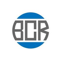 bcr lettera logo design su bianca sfondo. bcr creativo iniziali cerchio logo concetto. bcr lettera design. vettore