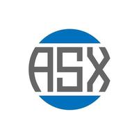 asx lettera logo design su bianca sfondo. asx creativo iniziali cerchio logo concetto. asx lettera design. vettore