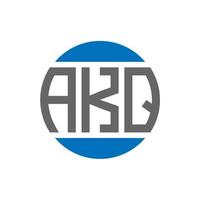 akq lettera logo design su bianca sfondo. akq creativo iniziali cerchio logo concetto. akq lettera design. vettore