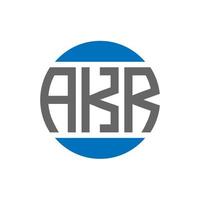 akr lettera logo design su bianca sfondo. akr creativo iniziali cerchio logo concetto. akr lettera design. vettore