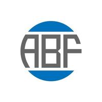 abf lettera logo design su bianca sfondo. abf creativo iniziali cerchio logo concetto. abf lettera design. vettore