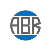 abr lettera logo design su bianca sfondo. abr creativo iniziali cerchio logo concetto. abr lettera design. vettore