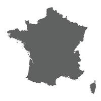 mappa della francia vettore