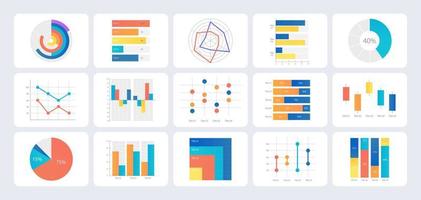 sociale studi risultati Infografica grafico design modello impostare. visivo dati presentazione. modificabile bar grafici e circolare diagrammi collezione vettore