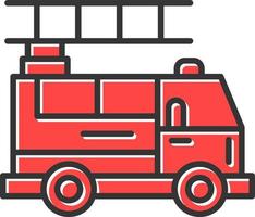 fuoco camion creativo icona design vettore