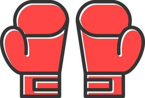 boxe guanti creativo icona design vettore