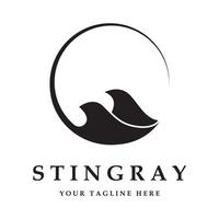 Stingray logo e vettore con slogan modello