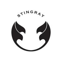 Stingray logo e vettore con slogan modello