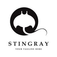 Stingray logo e vettore con slogan modello