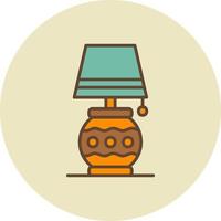 scrivania lampada creativo icona design vettore