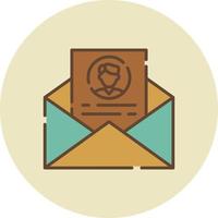 contatto e-mail creativo icona design vettore