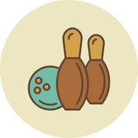 bowling creativo icona design vettore