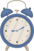 il Immagine di un' grande allarme orologio è blu. vettore illustrazione isolato su un' bianca sfondo