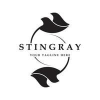 Stingray logo e vettore con slogan modello