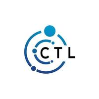 ctl lettera logo design su bianca sfondo. ctl creativo iniziali lettera logo concetto. ctl lettera design. vettore