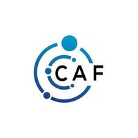 caf lettera logo design su bianca sfondo. caf creativo iniziali lettera logo concetto. caf lettera design. vettore