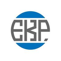 ekp lettera logo design su bianca sfondo. ekp creativo iniziali cerchio logo concetto. ekp lettera design. vettore