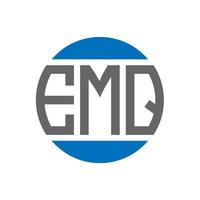 emq lettera logo design su bianca sfondo. emq creativo iniziali cerchio logo concetto. emq lettera design. vettore