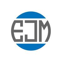 ejm lettera logo design su bianca sfondo. ejm creativo iniziali cerchio logo concetto. ejm lettera design. vettore