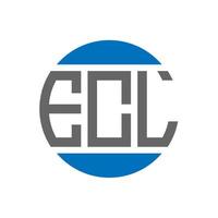 ecl lettera logo design su bianca sfondo. ecl creativo iniziali cerchio logo concetto. ecl lettera design. vettore