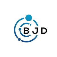 bjd lettera logo design su bianca sfondo. bjd creativo iniziali lettera logo concetto. bjd lettera design. vettore