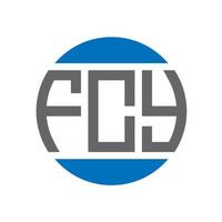 fcy lettera logo design su bianca sfondo. fcy creativo iniziali cerchio logo concetto. fcy lettera design. vettore