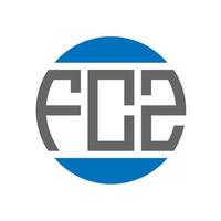 fcz lettera logo design su bianca sfondo. fcz creativo iniziali cerchio logo concetto. fcz lettera design. vettore