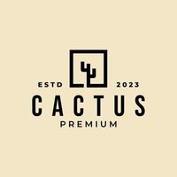 cactus logo design vettore illustrazioni con creativo concetto