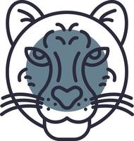 ghepardo creativo icona design vettore