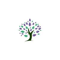 verde albero logo design. astratto biologico elemento vettore design. ecologia contento vita logotipo concetto icona.